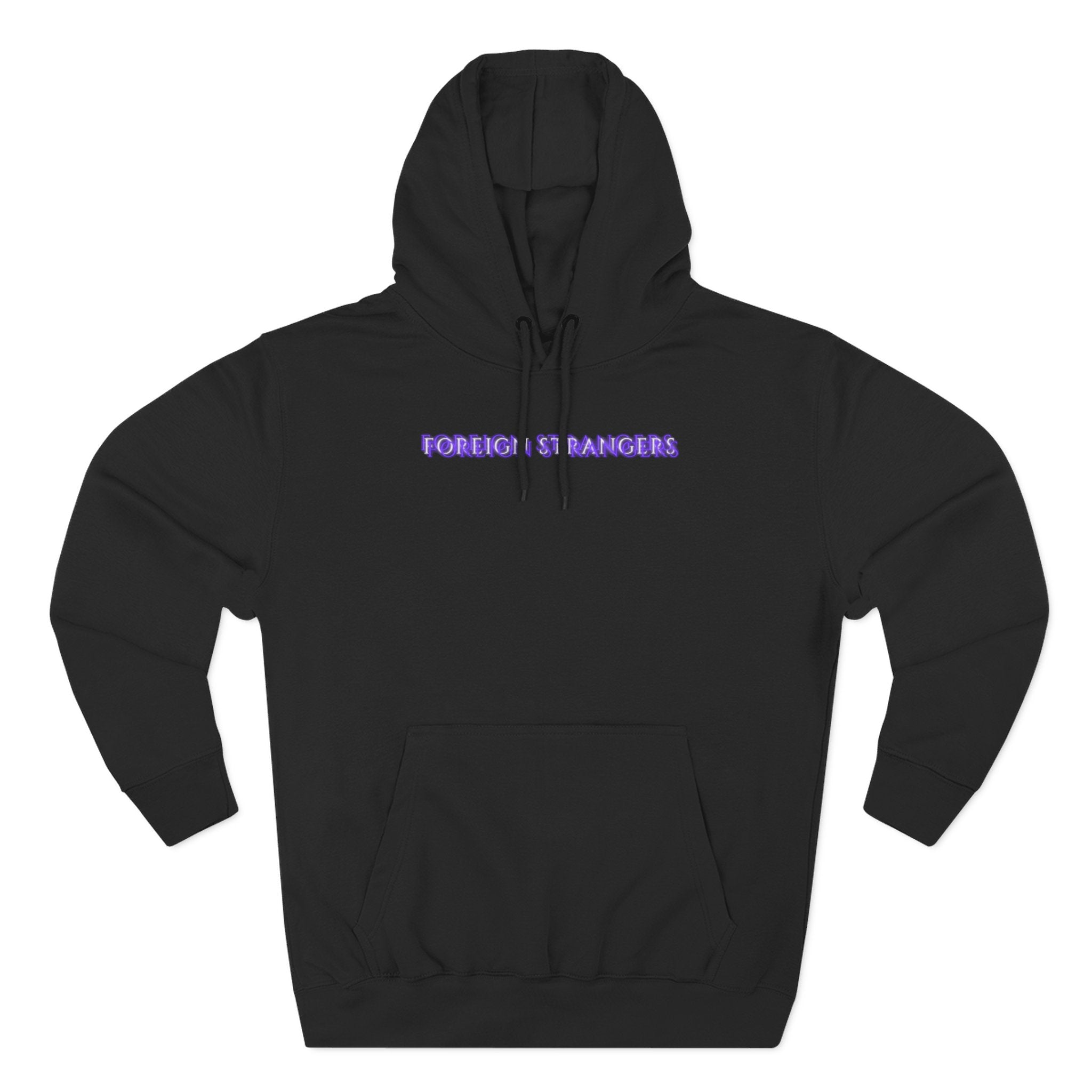 Forgiven Rangers Hoodie — Inspirational Purple Neon Text Fleece Hoodie